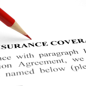 Insurance coverage and red pencil
