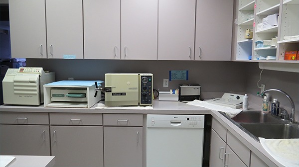 Dental lab and storage area