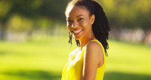 person smiling